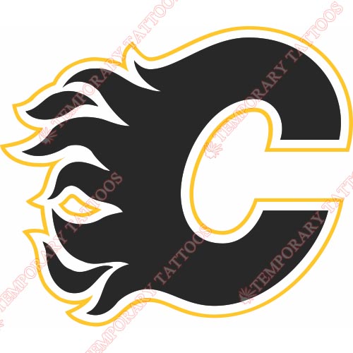 Calgary Flames Customize Temporary Tattoos Stickers NO.99